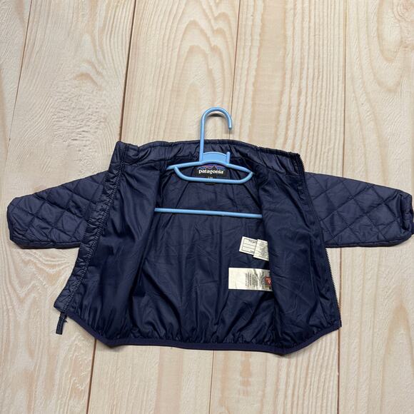 Patagonia Nano Puff Baby 3-6 Months Primaloft Insulated Jacket Quilted Navy - Picture 5 of 7